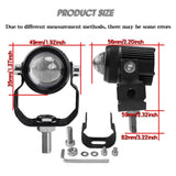 LIU HJG - Original Mini Driving Fog Lights 40W Dual Colour For universal Motorcycle/Scooters/Cars/Jeeps( UPGRADED VERSION)