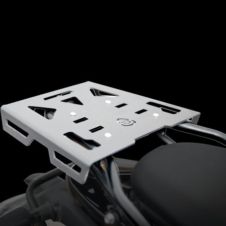 GRAND PITSTOP Top Rack Plate for Royal Enfield Himalayan 450 - Silver