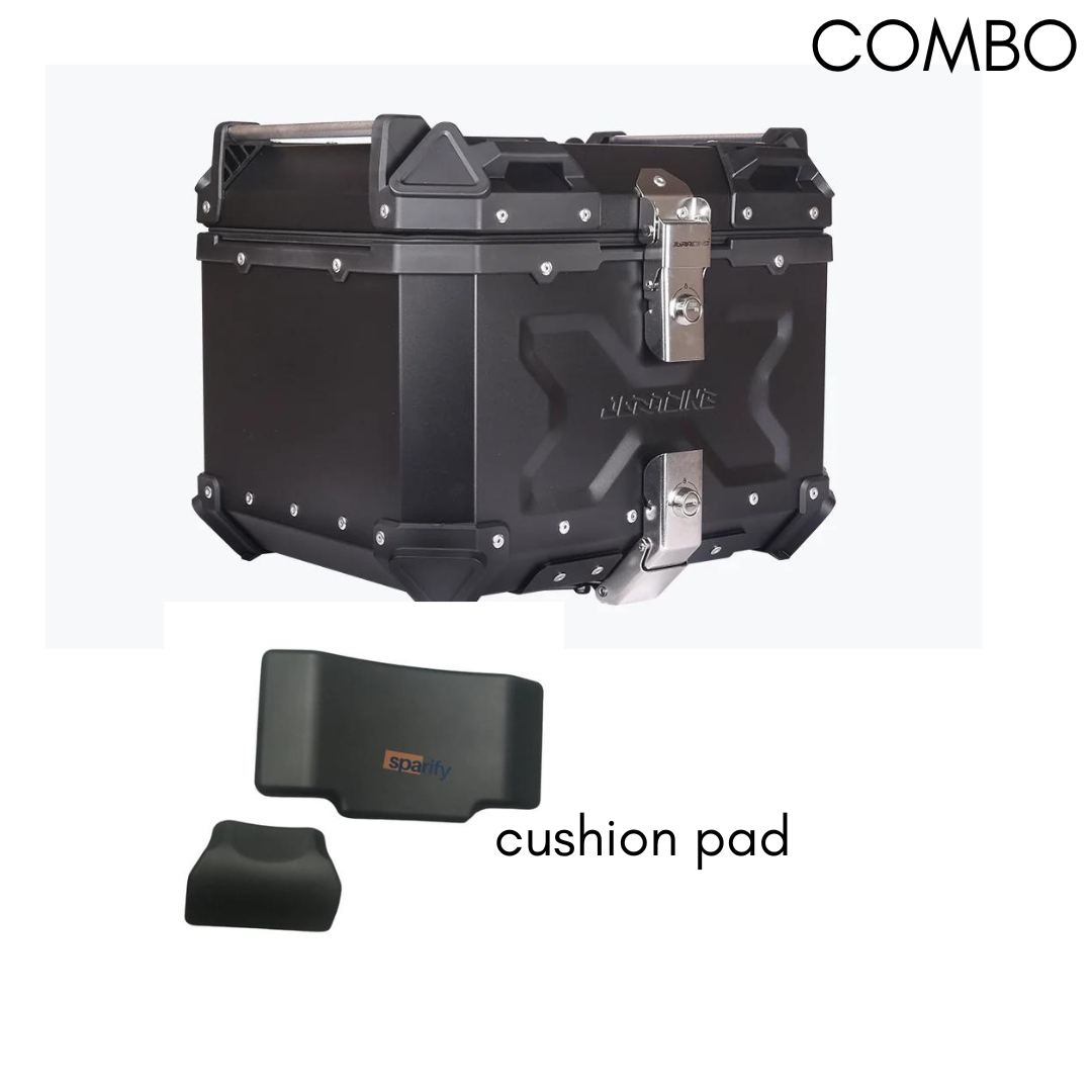 TOP BOX ( CASE) 45LTRS BLACK PREMIUM  BY JB RACING - UNIVERSAL