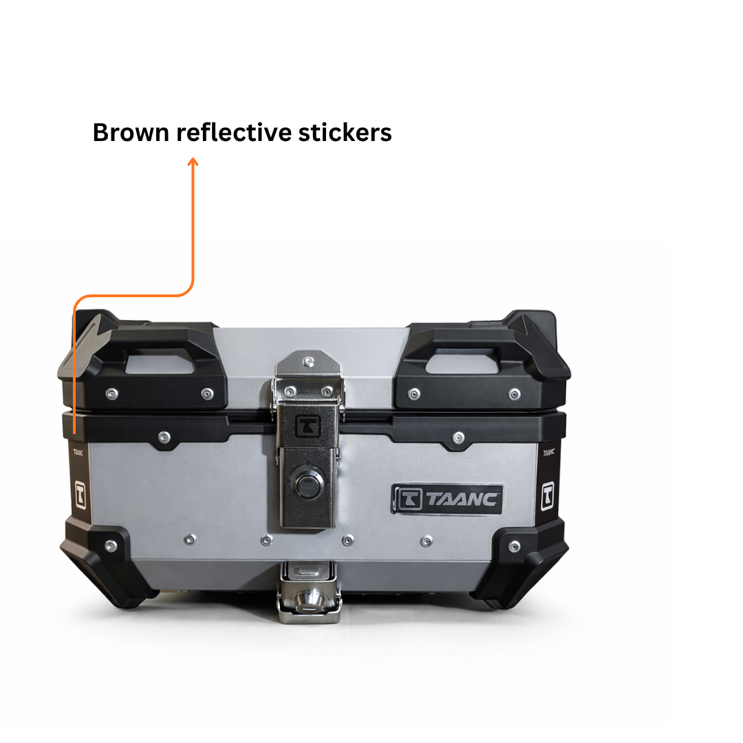 TAANC Urban Swift Top Box – Aero Silver | 22L Compact Motorcycle Storage Box for Daily Use