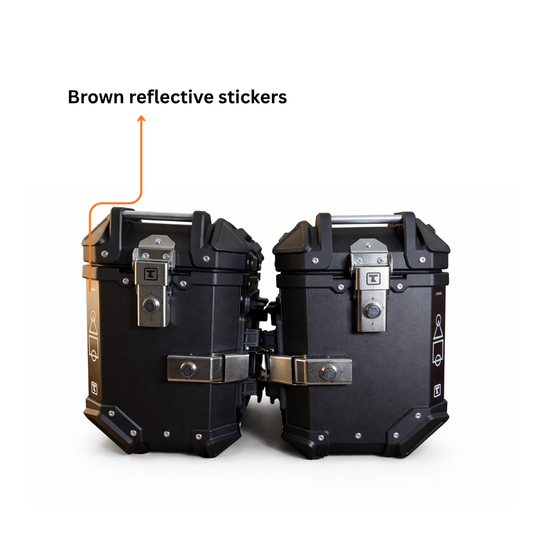 TAANC Nomad Twin Panniers – Stealth Black | 36L Aluminium Side Boxes for All Motorcycles