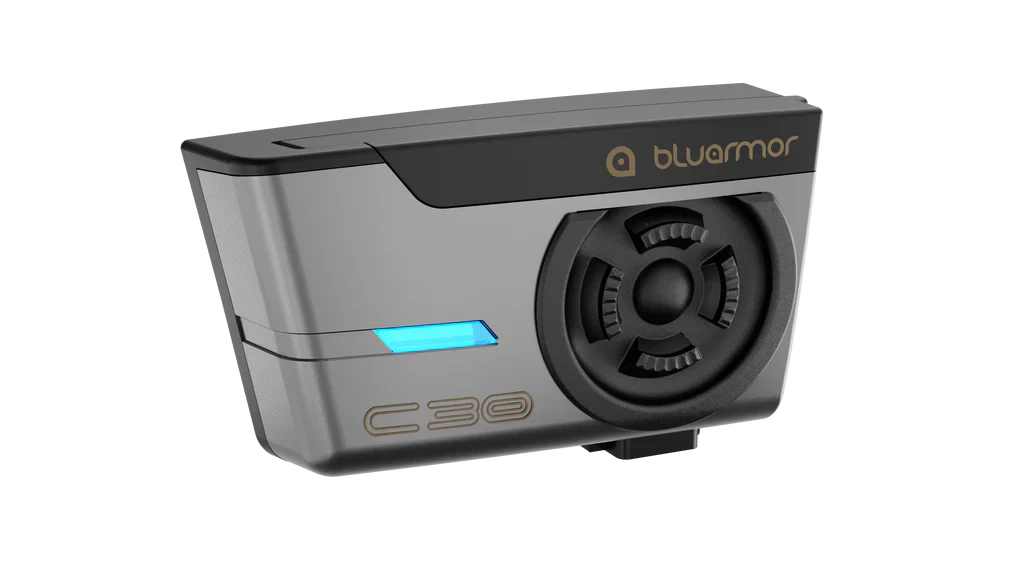 BluArmor C30 Mesh Intercom Bluetooth communication System | Compatible for all helmets | 1 YEAR WARRANTY