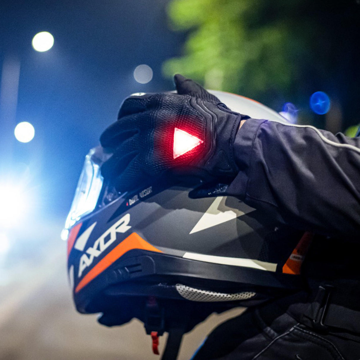 Night Wing Smart Motorcycle Gloves - Black