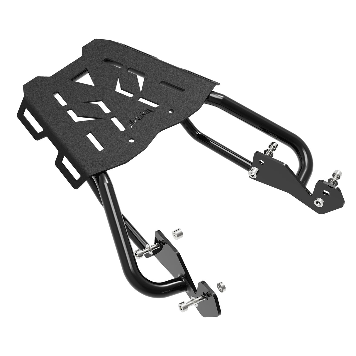 Extended Top Rack with Plate for KTM DUKE 200 Gen 2 - Black