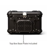 TAANC Urban Arc Top Box – Stealth Black | 45L Aluminium WP Motorcycle Storage Box with Rounded Design