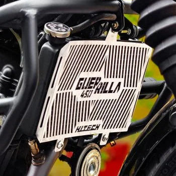 RADIATOR GUARD FOR GUERRILA 450 SS POLISH RD 938 | HT EXHAUST