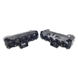 LIU HJG ORIGINAL ( 90W *2 )future eye lens MEGA DRIVE 5 LENS DUAL COLOUR YELLOW /WHITE LED FOG LIGHTS (PAIR) compatible for all motorcycle , thar , jeep and cars