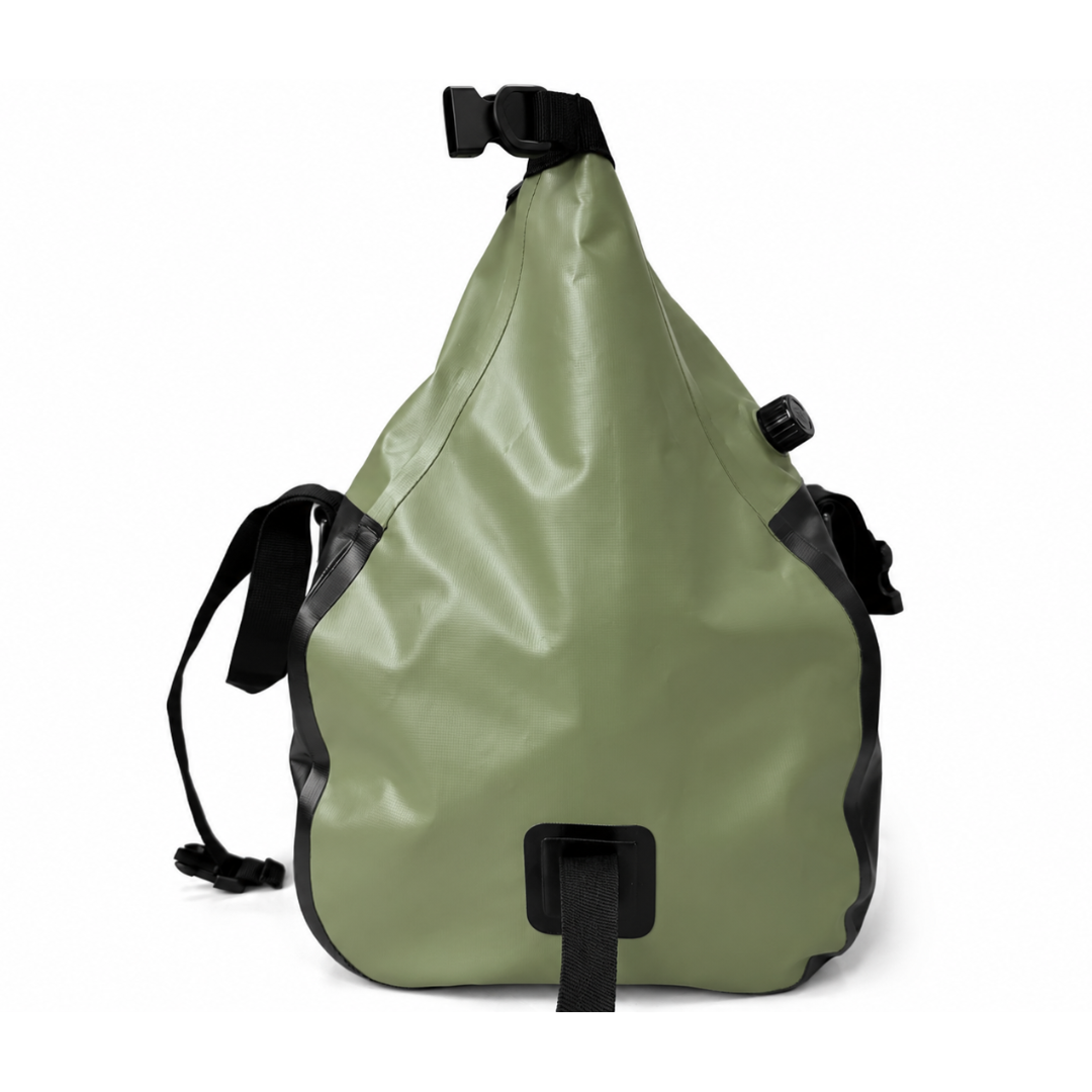 TAANC Terra Series Motorcycle Tail Bag 40L Waterproof Duffel Bag for Adventure Touring, Camping & Cycling – Green Black
