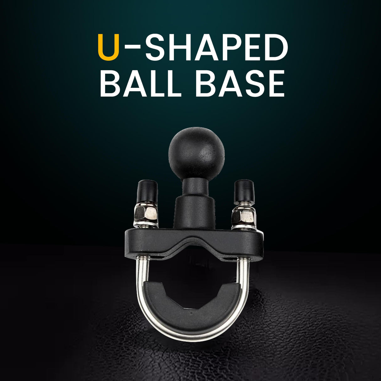 4-Sided Grip Mobile Holder with Anti Theft Handlebar Mount