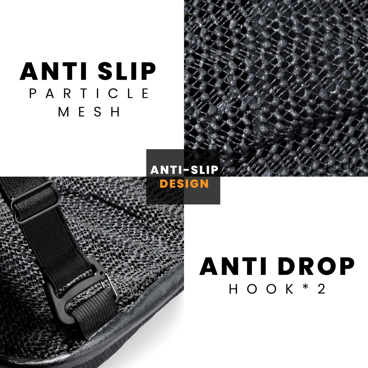 Motorcycle Honeycomb Gel Seat Cushion - Universal Fit & Breathable Design - Pillion