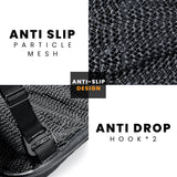 Motorcycle Honeycomb Gel Seat Cushion - Universal Fit & Breathable Design - Pillion