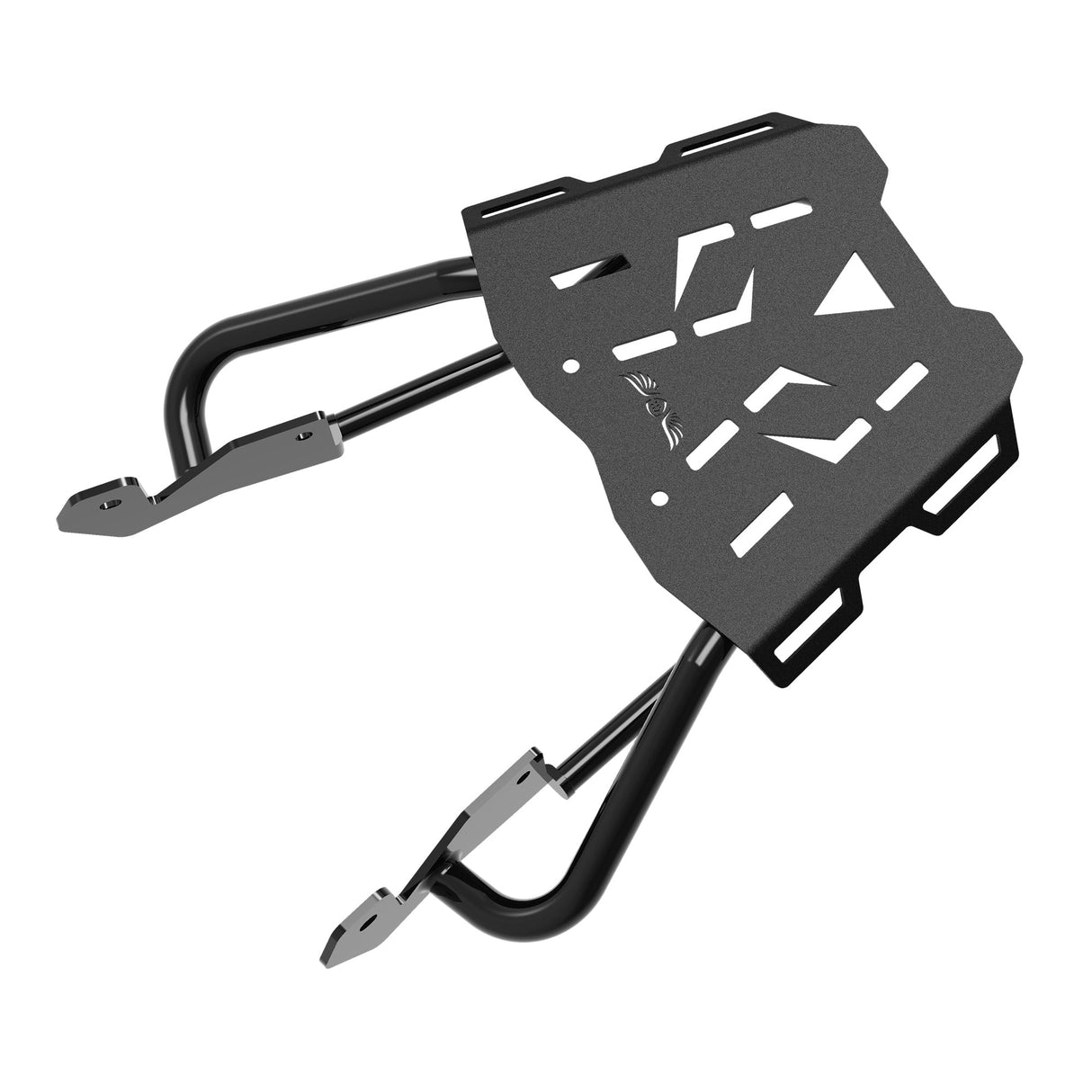 Extended Top Rack with Plate for KTM DUKE 200 Gen 2 - Black