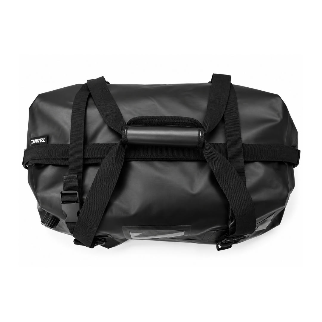 TAANC Terra Series Motorcycle Tail Bag 40L Waterproof Duffel Bag for Adventure Touring, Camping & Cycling – Black