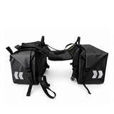 TAANC Terra Series Waterproof Motorcycle Saddle Bags 30L x 2 – Adventure Touring Side Luggage Bags – Black