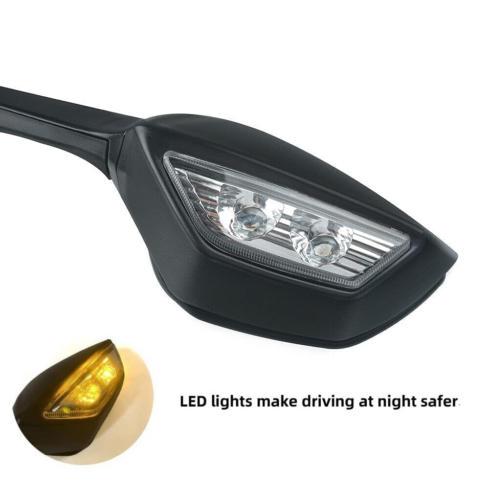 Adjustable led mirrors for kawasaki ninja /zx10r , zx1000r - TURN