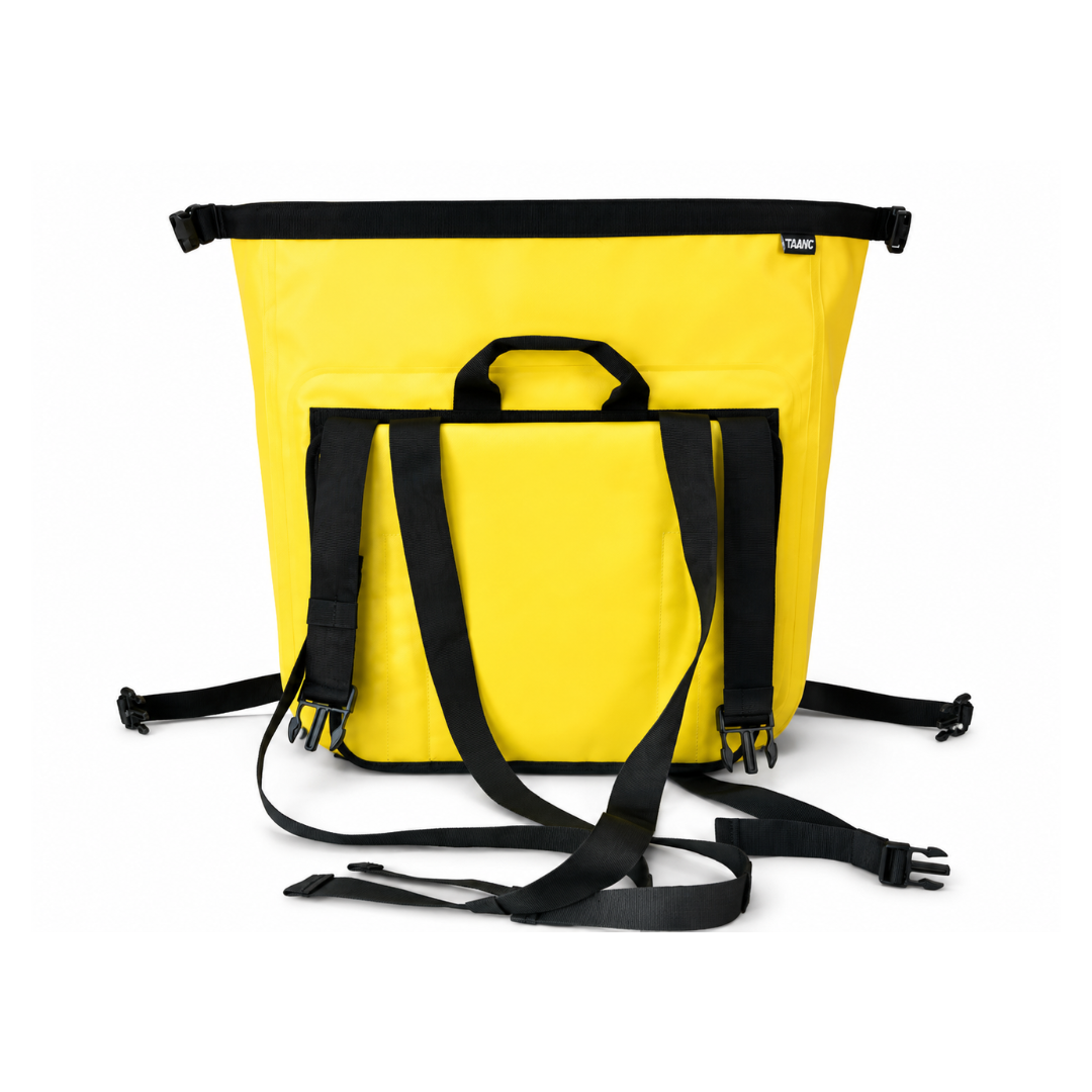 TAANC Terra Series Waterproof Motorcycle Saddle Bags 30L x 2 – Adventure Touring Side Luggage Bags – Yellow