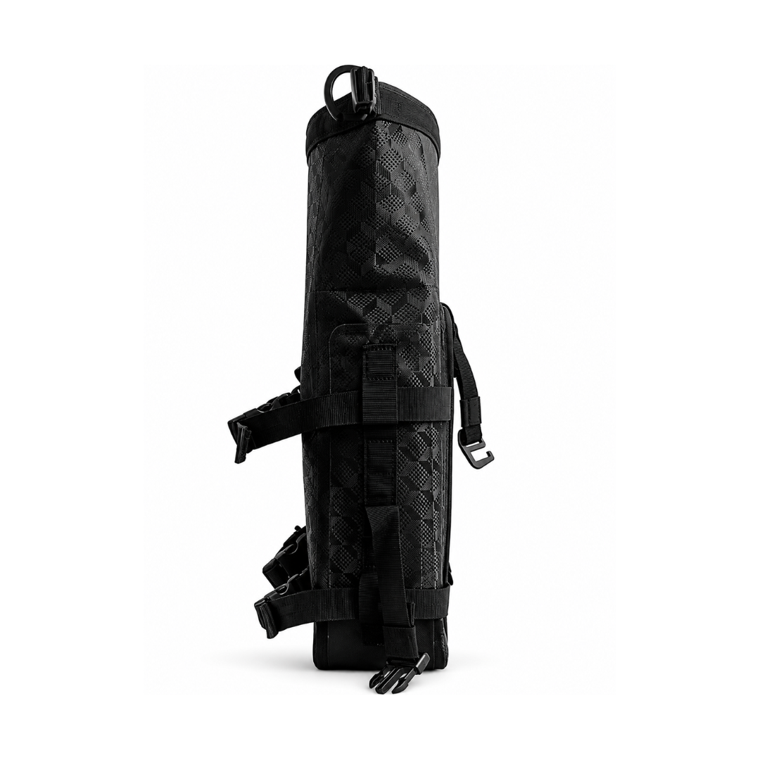 TAANC Terra Series Multi Use Adventure Bag 8L – Waterproof Motorcycle Crash Bar / Tail / Rear Rack Bag Carbon Black