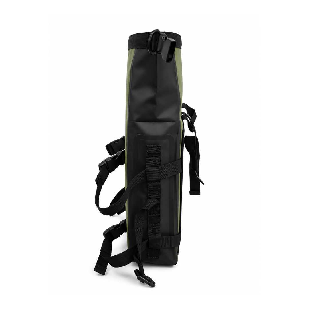 TAANC Terra Series Multi Use Adventure Bag 8L – Waterproof Motorcycle Crash Bar / Tail / Rear Rack Bag Green Black