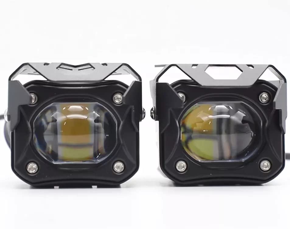 HJG Mono Lens 60W Ultra Wide Driving Lights White (Pair) 12V 80V