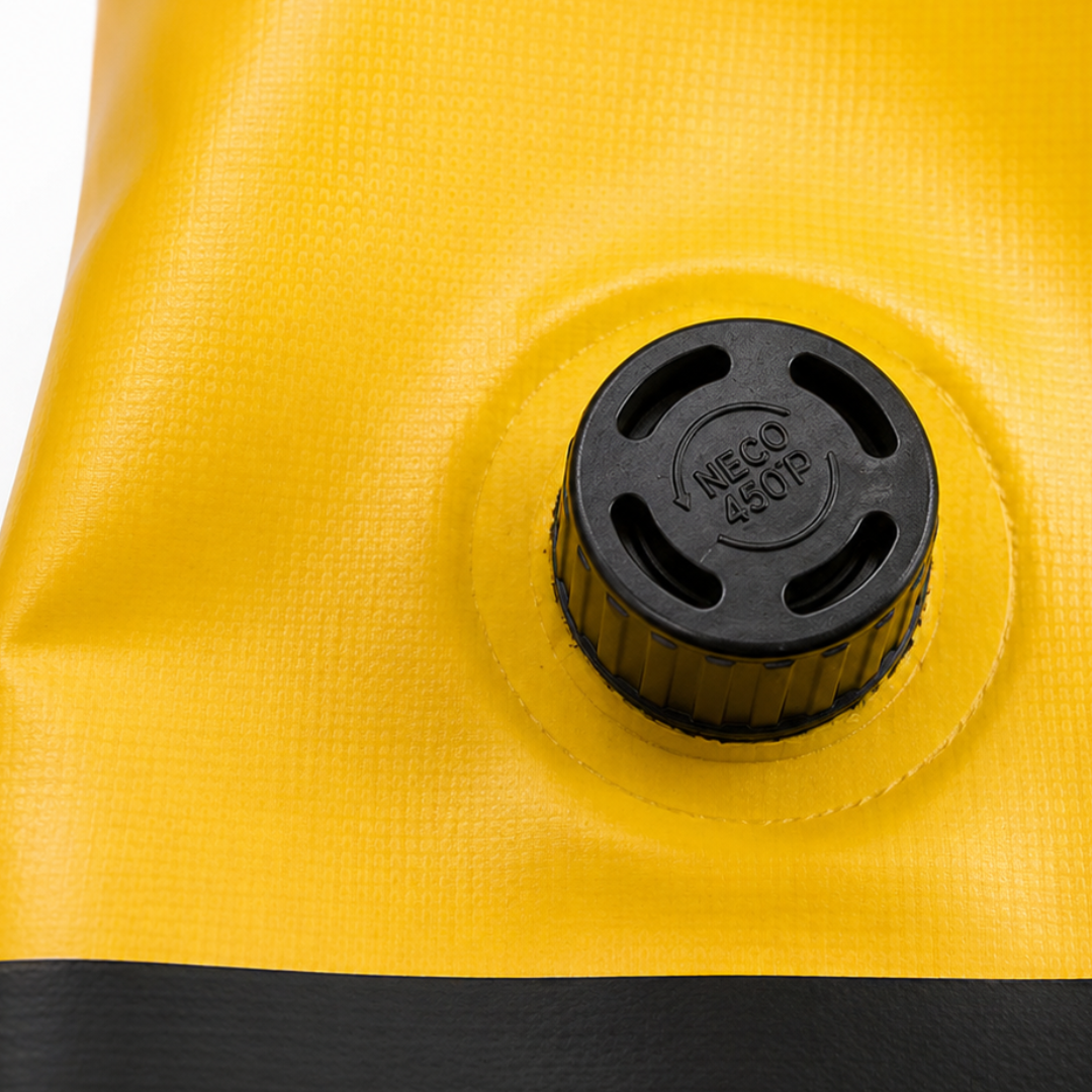 TAANC Terra Series Motorcycle Tail Bag 40L Waterproof Duffel Bag for Adventure Touring, Camping & Cycling – Yellow Black