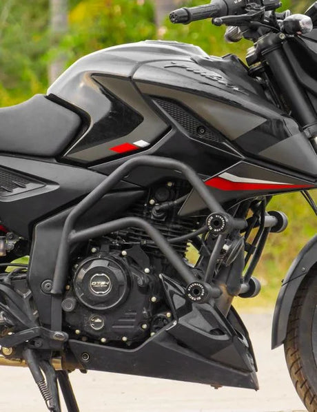 CRASH GUARD WITH 4 METAL SLIDER FOR N 160 - 250 Black matt - SB 696 / Ht Exhaust