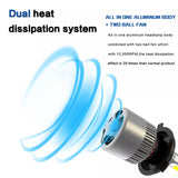 LGP H4 Hi/Lo 9000LM 6500K 72 W LED Automotive Headlight Bulbs Auto Conversion Driving Lamp (Cool White light) (H4) for all cars- 1 YEAR WARRANTY