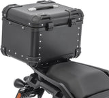 TAANC Urban Arc Top Box – Stealth Black | 45L Aluminium WP Motorcycle Storage Box with Rounded Design