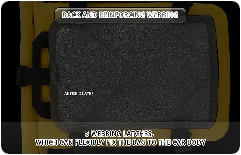 MOTOWOLF | Bumper bag | Bike Side Bag | Crash Guard Bag | 8L | Dirt Proof | Abrasion Resistant | Fully Waterproof | Quick Disassemble |  Multifunction | Large Capacity Bag - BLACK
