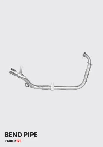 TVS RAIDER 125 Exhaust System Pipe Stainless Steel ( only bend pipe ) - SB 728