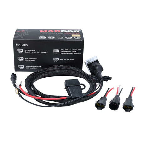 Maddog Wire Harness Pro for Motorcycles - 15 Amps