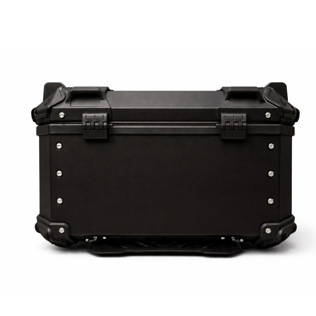TAANC Nomad Atlas Top Box – Stealth Black | 45L Aluminium MC Motorcycle Touring Storage Box