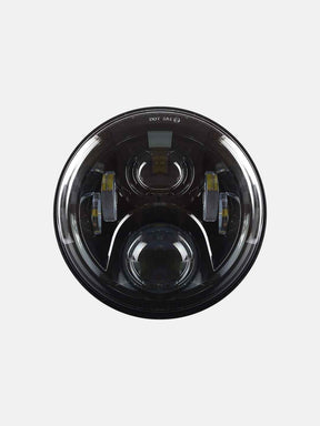7 Inch Chrome Non Halo Black Headlight - Moto Modz