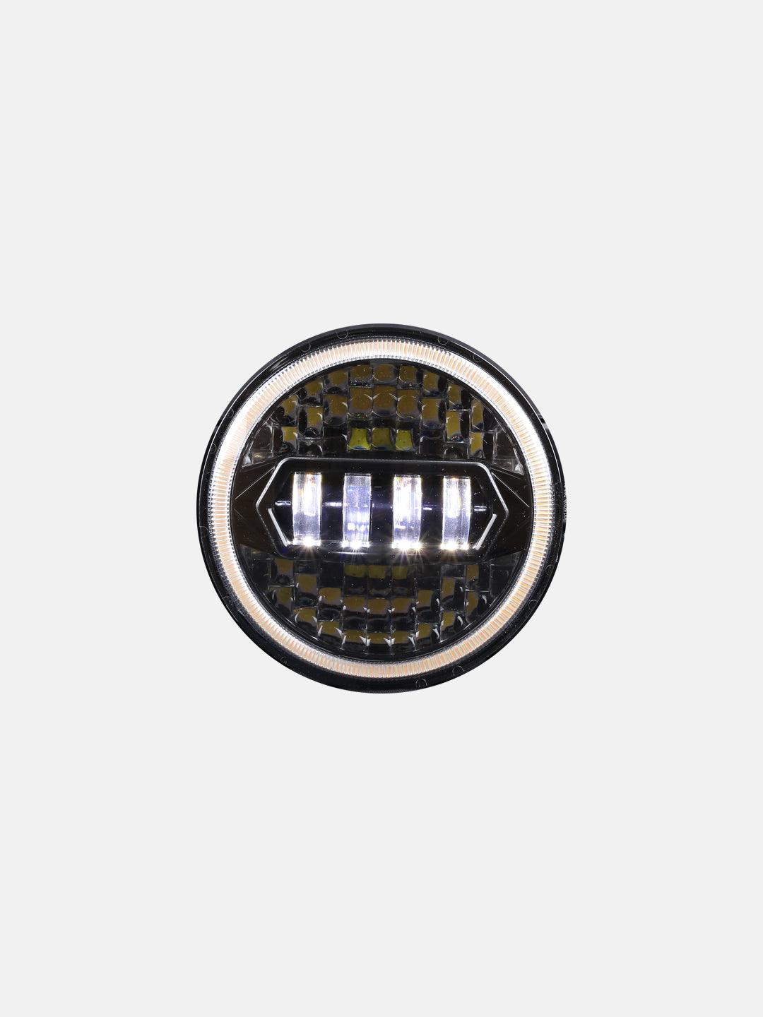 7 Inch HJG Morsun Diamond Headlight 45W - Moto Modz