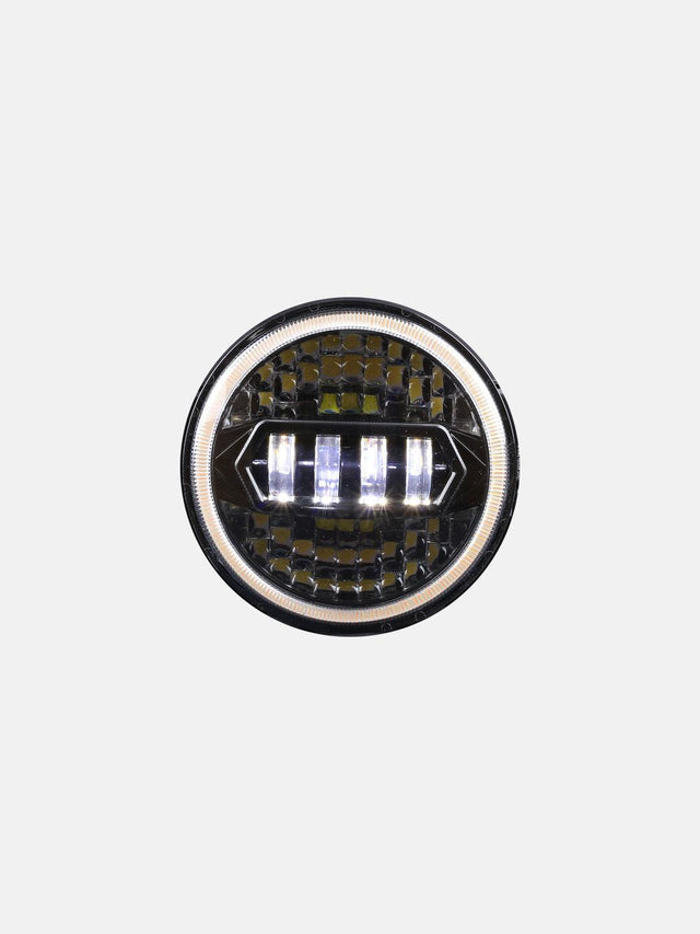 7 Inch HJG Morsun Diamond Headlight 45W - Moto Modz