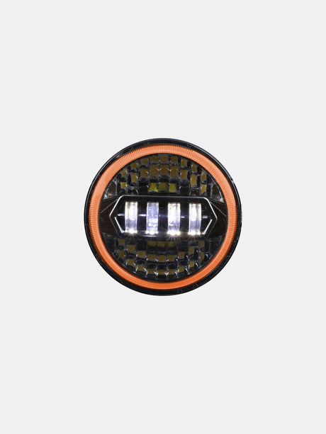7 Inch HJG Morsun Diamond Headlight 45W - Moto Modz