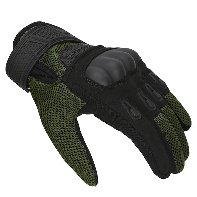 Royal Enfield Rambler V2 Riding Gloves Olive & Black