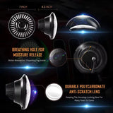 LIU HJG projector headlight 7 inches premium ( type 2) with 62 watt power compatible for Royal Enfield , harley davidson , mahindra thar , gypsy - 1 year warranty
