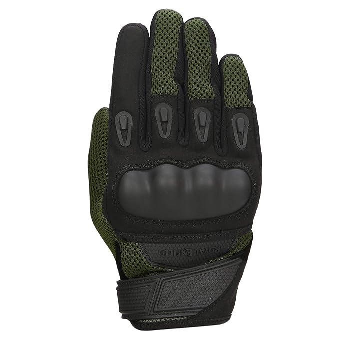 Royal Enfield Rambler V2 Riding Gloves Olive & Black