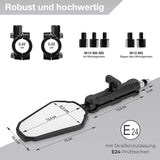 Double adventure 2.0 360 degree rotatable Side Mirror Adv (UNIVERSAL) compatible for all motorcycles  - Ideal for Road and Off Road Bikes