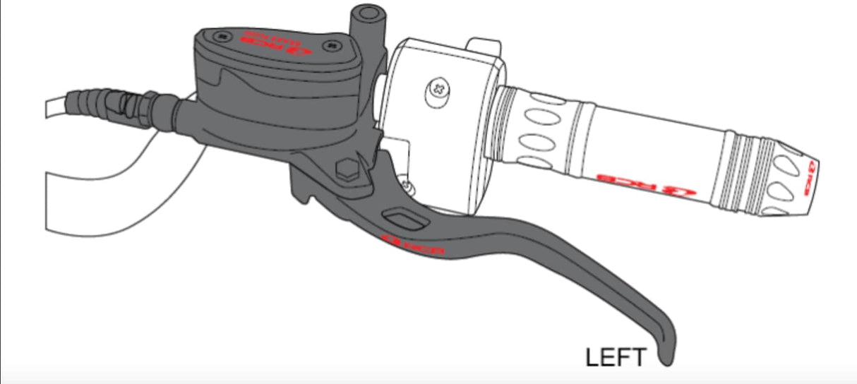 RCB E2 SERIES MASTER BRAKE PUMP LH 14MM 01BP004B