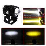 LIU HJG - Original Mini Driving Fog Lights 40W Dual Colour For universal Motorcycle/Scooters/Cars/Jeeps( UPGRADED VERSION)