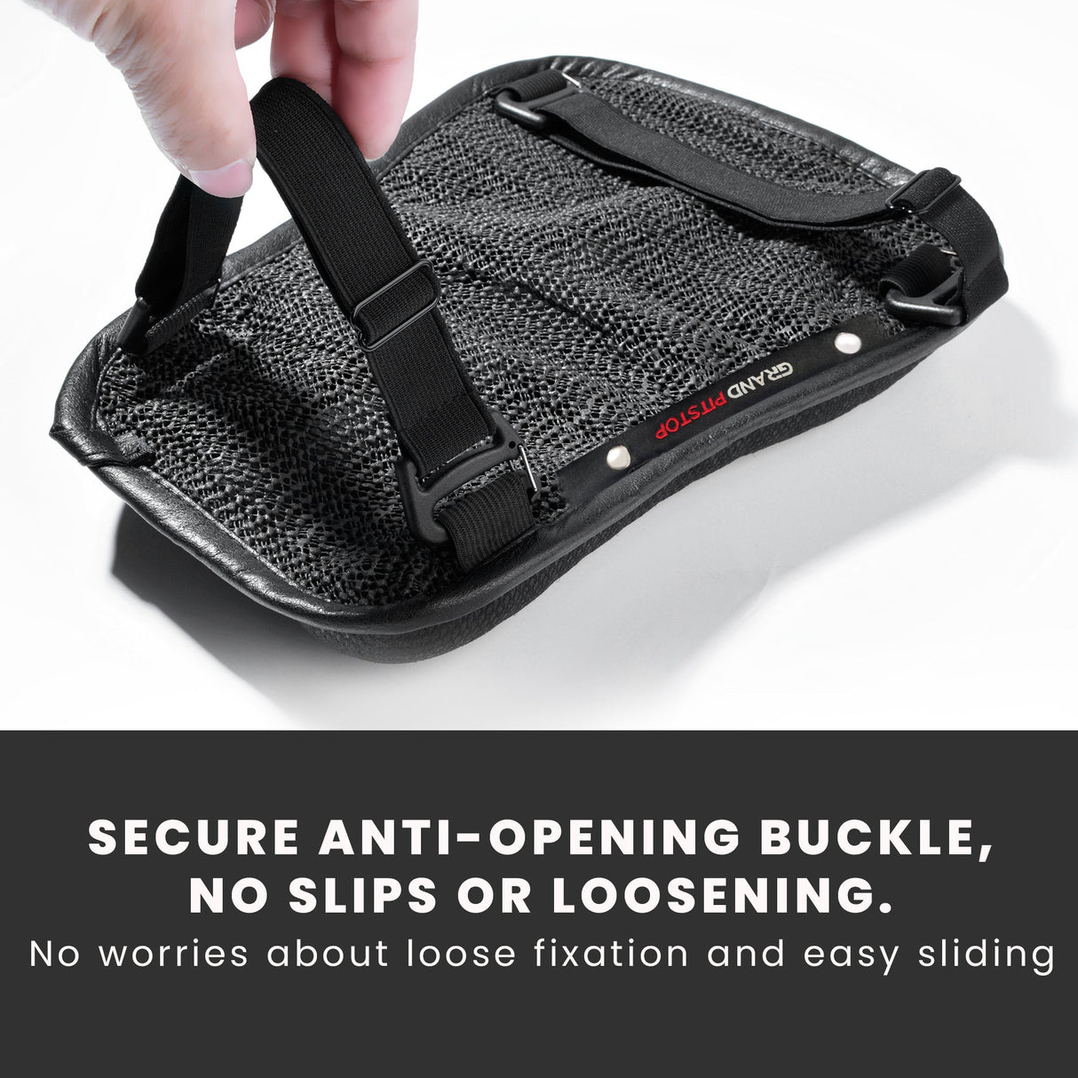 Motorcycle Honeycomb Gel Seat Cushion - Universal Fit & Breathable Design - Pillion