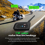 EJEAS V6 Pro + Helmet Intercom Communication System V6 Motorcycle Bluetooth On Ear Headphones Connect Up to 6 Riders 1200M V6 Pro(1 Pack) - 1 YEAR WARRANTY