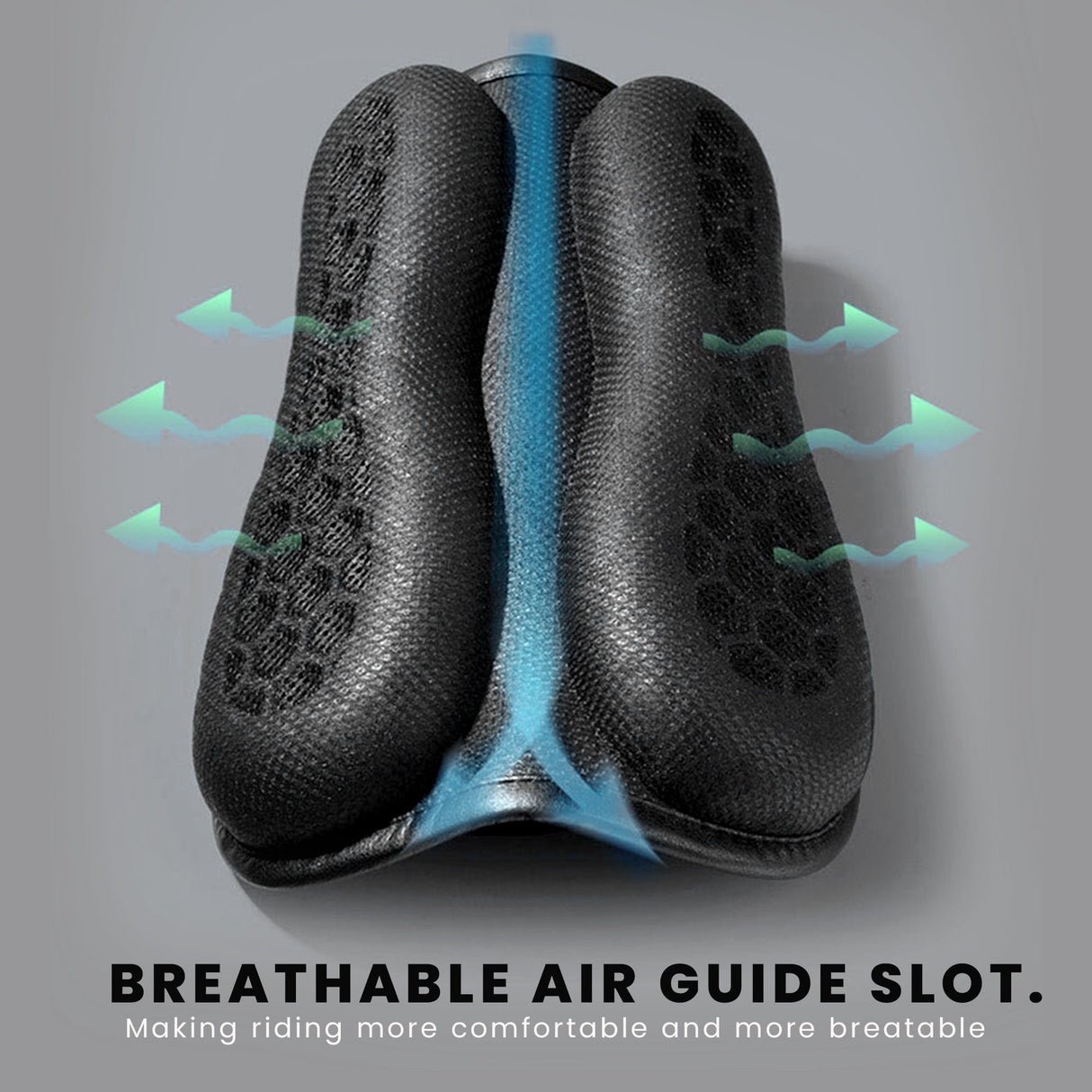 Motorcycle Honeycomb Gel Seat Cushion - Universal Fit & Breathable Design - Pillion