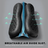 Motorcycle Honeycomb Gel Seat Cushion - Universal Fit & Breathable Design - Pillion