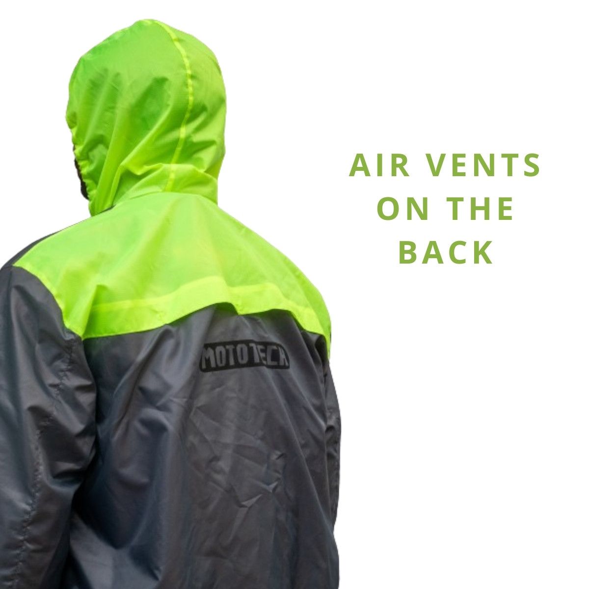 StormShield Air Ultralight Waterproof Rain Overjacket - Grey+Green