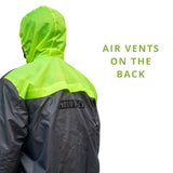 StormShield Air Ultralight Waterproof Rain Overjacket - Grey+Green