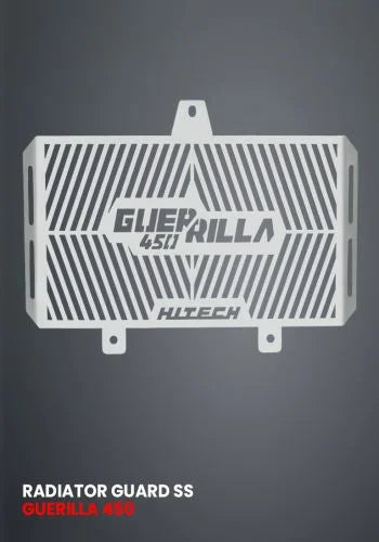 RADIATOR GUARD FOR GUERRILA 450 SS POLISH RD 938 | HT EXHAUST