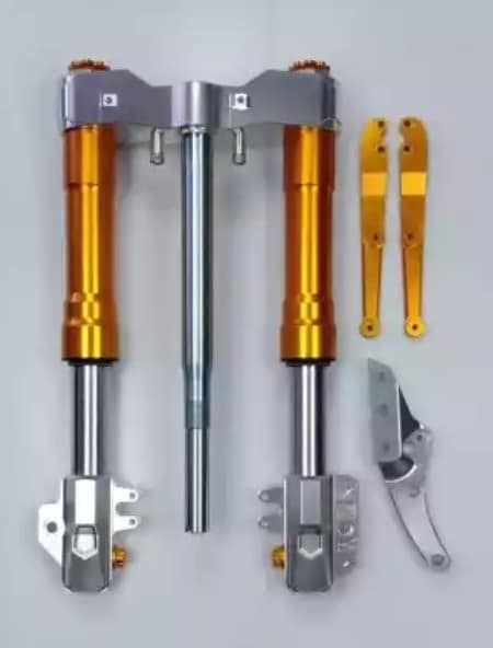 YAMAHA AEROX ACCESSORIES INDIA YAMAHA AEROX UPSIDE DOWN FORK ASSEMBLY GOLDEN