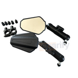 Double adventure 2.0 360 degree rotatable Side Mirror Adv (UNIVERSAL) compatible for all motorcycles  - Ideal for Road and Off Road Bikes